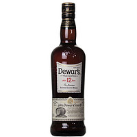 Dewar's 帝王 洋酒 Dewar's whisky 调配型苏格兰威士忌  12年700mL1瓶