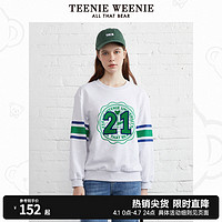 TEENIE WEENIE TeenieWeenie小熊圆领套头卫衣短款上衣宽松韩版女装春