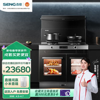 森歌（SENG）I5ZKZ-G 蒸烤一体独立蒸烤箱集成灶一体灶 蒸箱烤箱集成灶抽油烟机一体机套装 天然气右排烟