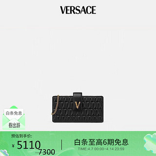 VERSACE 范思哲 女士绗缝皮革斜挎包压花迷你包  礼物