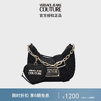 VERSACE 范思哲 Jeans Couture女士CRUNCHY BAGS背提包 黑色礼物