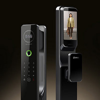 QiKU 奇酷 360智能门锁V30pro3D人脸识别指纹锁双摄全景监控可视猫眼大屏NFC 360智能门锁V30pro3D人脸识别