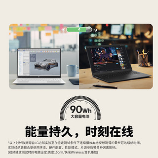 LGgram Pro 2024 evo Ultra7 16英寸AI轻薄本AG防眩光屏长续航笔记本电脑（32G 1TB 白）游戏AI PC 轻薄独显16英寸Ultra7/32G 1TB白