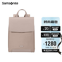 Samsonite 新秀丽 双肩电脑包14英寸背包女书包商务通勤旅行包休闲时尚KM4古粉色