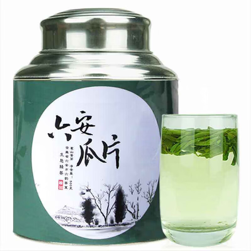 萃隐雨前特一级绿茶六安手工瓜片2024新茶家庭罐装500g浓香春茶 手工瓜片1000g
