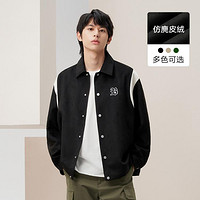 gxgjeans 冬季刺绣宽松翻领夹克外套男式夹克男