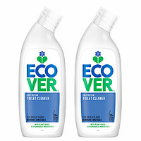 ecover 洁厕剂 海风鼠尾草香型 750ml*2 除臭去味除垢 洁厕灵 马桶清洁剂