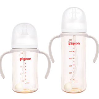 Pigeon/贝亲 婴儿PPSU自然离乳重力球吸管奶瓶 240ml