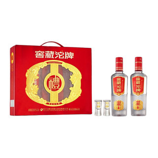 舍得 沱牌窖藏沱牌浓香型白酒 纯粮酒 500ml*2瓶礼盒装 50%vol 500mL *8瓶