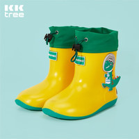 kocotree kk树 儿童雨鞋防水立体男童女童宝宝雨靴束口卡通鞋 新绿野仙踪-恐龙 28