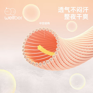 Wellber 威尔贝鲁 婴儿睡袋宝儿童防踢被子夹棉保暖秋冬家居睡衣小兔子85cm