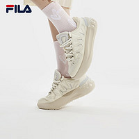 FILA 斐乐 官方女鞋CARROT摩登板鞋2024春季新款萝卜鞋休闲运动鞋 古白色/初雪白-AA 37.5