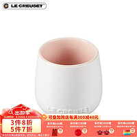 LE CREUSET 酷彩 炻瓷首尔花蕾系列家用水果菜盘多色餐具盘 棉花白/桃红 4.5英寸