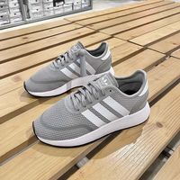 adidas 阿迪达斯 三叶草休闲鞋女N-5923 J低帮缓震耐磨运动鞋 B37069 灰白色 35.5