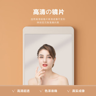 今宸 隐藏式全身镜挂墙隐形穿衣镜可遮挡镜子推拉试衣镜洞洞板壁挂 洞洞款-暖白色 50X 140(防爆级冰玻银镜)