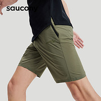 Saucony索康尼男子修身亲肤防泼水梭织短裤跑步运动