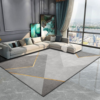 布迪思 地毯客厅卧室茶几沙发地毯可北欧简约现代满铺加厚短绒防滑 幻境-11 140*200cm