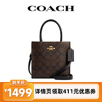 COACH 蔻驰 MINI CALLY琴谱包女士老花斜挎手提包