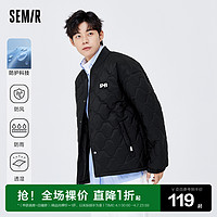 Semir 森马 棉服男冬季外套潮牌休闲棒球领宽松防风男士冬装外套新款