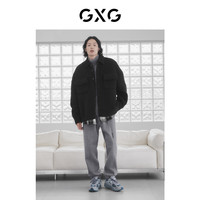 GXG奥莱 22年男双色仿羊羔毛拼接假两件夹克外套保暖舒适冬季