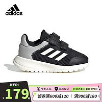 adidas 阿迪达斯 婴童宝宝22春秋款经典魔术贴学步鞋GZ5856 黑/白 8k/25.5码/适合脚长15cm