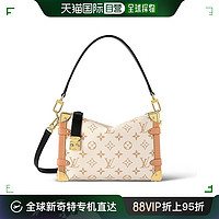 LOUIS VUITTON 欧洲直邮LV/路易威登24新款 女士中号米色帆布制拉链式手提包