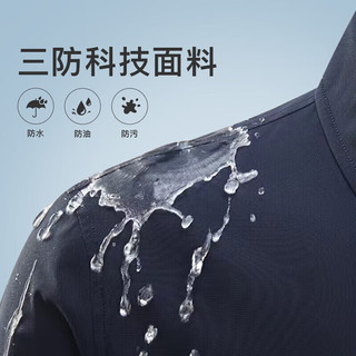 劲霸男装行政夹克商务休闲耐磨易打理短版夹克NKDG3010 黑色 170 