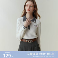 范思蓝恩23FS11048学院风针织衫女长袖春秋