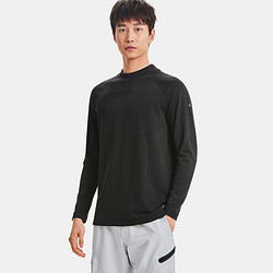 UNDER ARMOUR 安德玛 RUSH男子高领训练运动长袖T恤1379283 黑色001 L