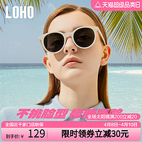 LOHO 小圆框2024新款墨镜女偏光高级感太阳眼镜防晒时尚潮流显小脸