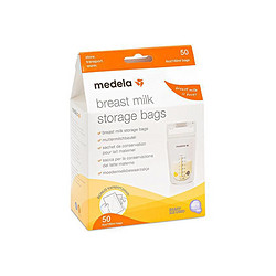 medela 美德乐 储奶袋存奶袋母乳储存保鲜一次性奶袋180ml*50片/盒 2盒100片