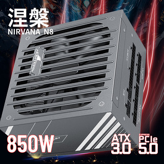 Great Wall 长城 额定850W N8金牌全模组电源（ATX3.0标准/PCIe5.0/智能温控/单路12V/全电压）