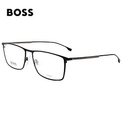 HUGO BOSS 雨果博斯 男款黑色镜框枪黑色镜腿光学眼镜架眼镜框0976 003 60MM