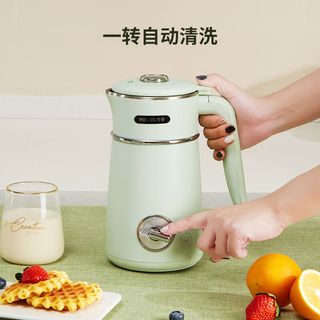 MELING 美菱 MeiLing）豆浆机加热家用全自动多功能家用多功能可预约榨汁机料理机破壁机搅拌机 粉色
