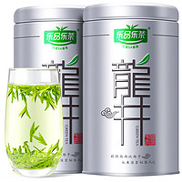 乐品乐茶 2024新茶乐品乐茶龙井茶叶绿茶明前浓香型春茶礼盒装100g*2罐