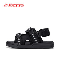 卡帕（Kappa）丛林狮子运动凉拖鞋休闲鞋户外防滑沙滩鞋 黑色 40