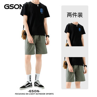 GSON 新款短袖t恤   短裤     套装