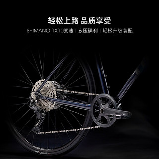 崔克（TREK）城市自行车 FX 3 碳纤维前叉油压碟刹通勤700C平把公路车门店提取 阿尔卑斯蓝色深蓝色渐变 XS （身高147-155CM） 10速