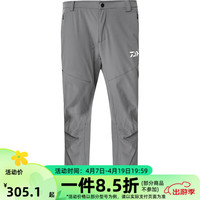 达亿瓦(DAIWA) 21夏 空气裸感立领短袖休闲运动短裤长裤户外防晒上衣钓鱼服 DP-5904CS 灰色 L