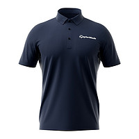 Taylormade泰勒梅高尔夫服装男士短袖T恤夏季golf运动polo衫速干透气 N87351 深蓝色 M