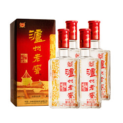 LUZHOULAOJIAO 泸州老窖 六年窖头曲 52%vol 浓香型白酒 500ml*4瓶