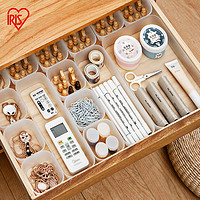IRIS 爱丽思 塑料小抽屉收纳盒厨房桌面化妆品杂物储物盒分格整理盒子