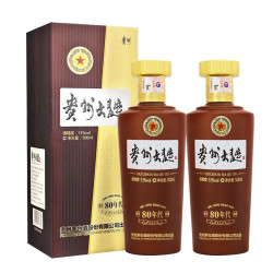 moutai茅台puls会员茅台贵州大曲80年代酱香53度500ml2瓶