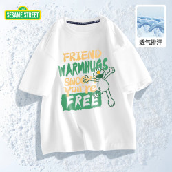 sesamestreet芝麻街儿童纯棉短袖t恤3件