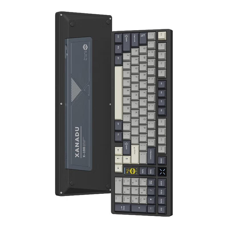 X100 三模机械键盘 星耀黑 雪樱轴 RGB