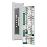 机械蜂 X100 Max 三模机械键盘 春茗白 烈焰雪v2 RGB