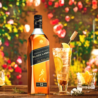 JOHNNIE WALKER尊尼获加 黑牌 苏格兰调和威士忌 700ml*2-有码