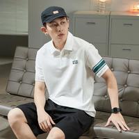 唐狮 TONLIONpolo衫男短袖男士polo衫短袖袖子拼接男士polo衫