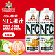  福兰农庄 100%NFC混合装果汁（2瓶橙汁+2瓶苹果汁）饮料1L*4盒整箱钻石装　