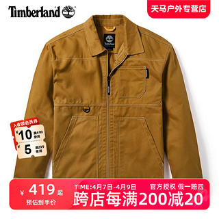 Timberland 外套男装春夏款户外运动上衣宽松翻领工装教练夹克A2ADD